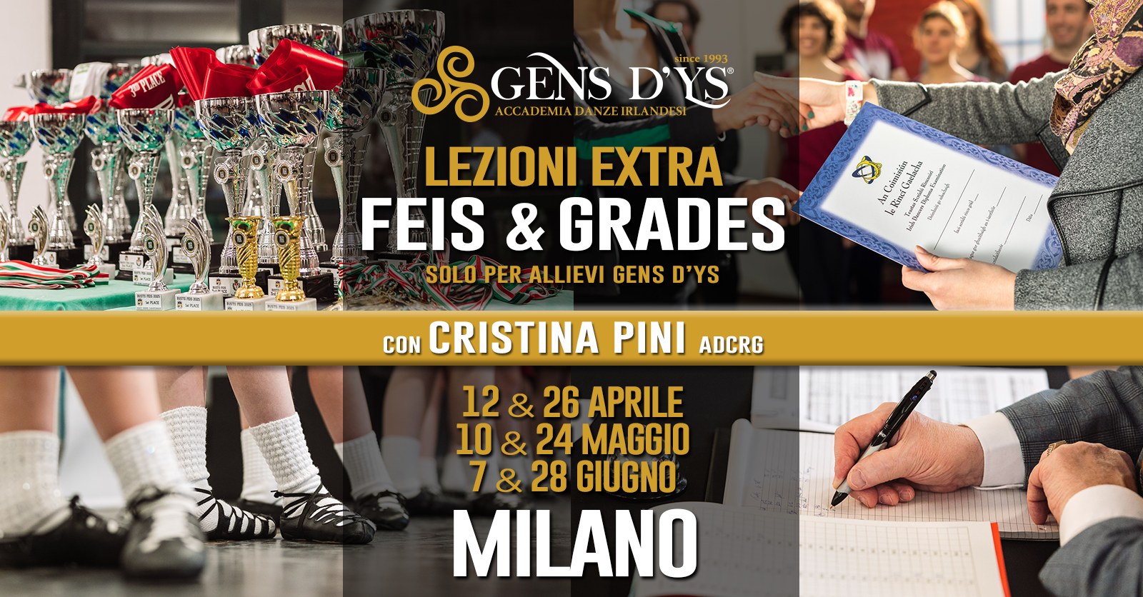 Milano – Lezione Feis&Grades con Cristina Pini Potrebbe essere un'immagine raffigurante testo