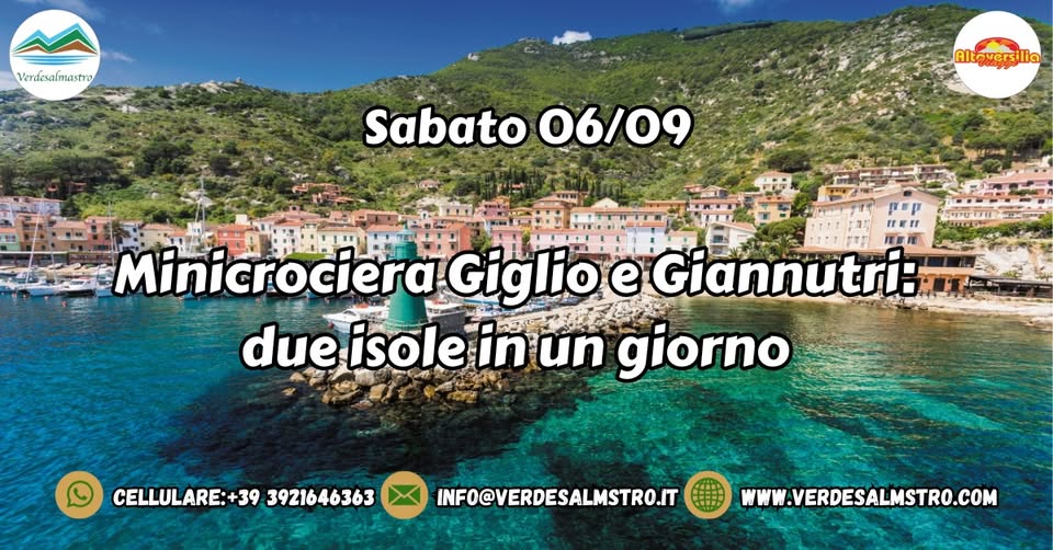 Evento Minicrociera Giglio e Giannutri due isole in un giorno Locandina Minicrociera Giglio e Giannutri due isole in un giorno - domenica 6 settembre ore 06:00 - 22:00