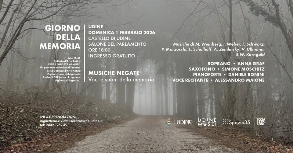 Evento Musiche negate. Voci e suoni della memoria Locandina Musiche negate. Voci e suoni della memoria - domenica 1 febbraio ore 18:00 - 20:00