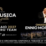 Omaggio a Morricone – 6 Febbraio 2027 BARI Teatro Team | Orchestra Tebaide Omaggio a Morricone – 6 Febbraio 2027 BARI Teatro Team Orchestra Tebaide a Bari (BA) il 6 febbraio 2027