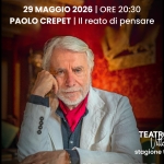 PAOLO CREPET – IL REATO DI PENSARE Nessuna descrizione della foto disponibile.