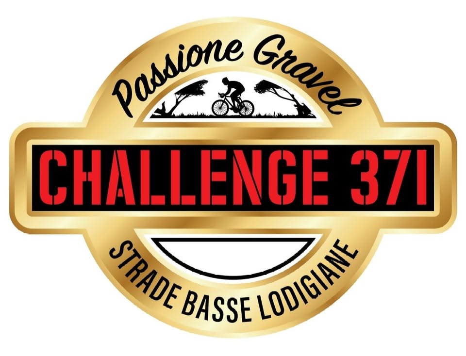 passione gravel challenge 371 Potrebbe essere un'immagine raffigurante bicicletta e il seguente testo "Passione 的 CHALLENGE 371 STRADE SIPADE BASSE LOUIBATE"