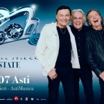 Pooh “La Nostra Storia – Estate” @ AstiMusica, Piazza Alfieri – 13 luglio Potrebbe essere un'immagine raffigurante testo