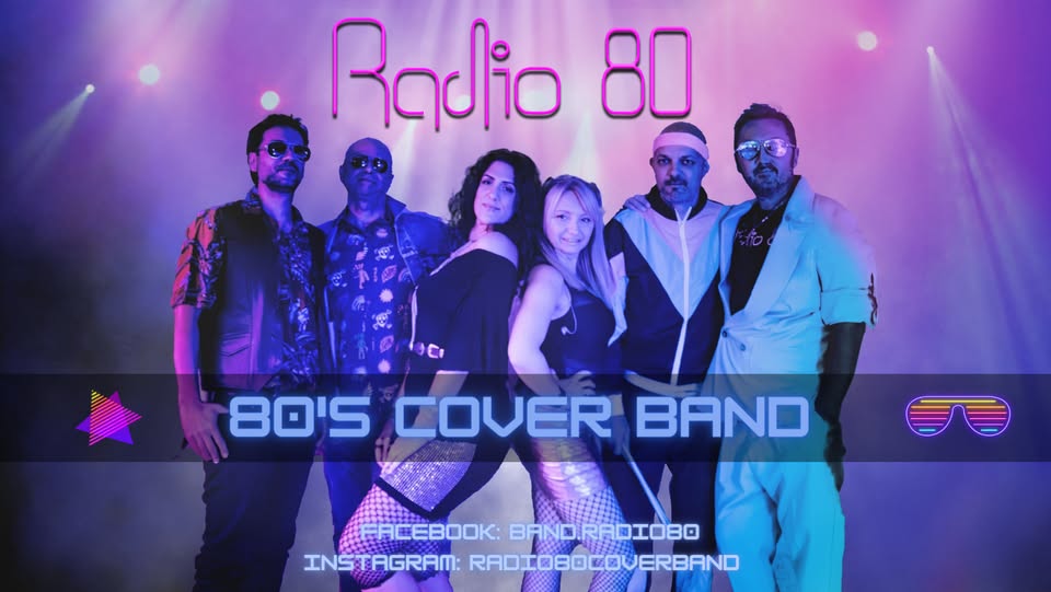 Radio 80 @ T-Bone Station Casalecchio Potrebbe essere un'immagine raffigurante il seguente testo "Radio 80 80'S BOSCOVERBAN COUER BAND FACEBOOK: BANDRADIOBO INSTAGRAM: RADIOBOCOUERBAND"
