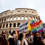 ROMA PRIDE 2026 🏳️🌈❤️ Potrebbe essere un'immagine raffigurante testo