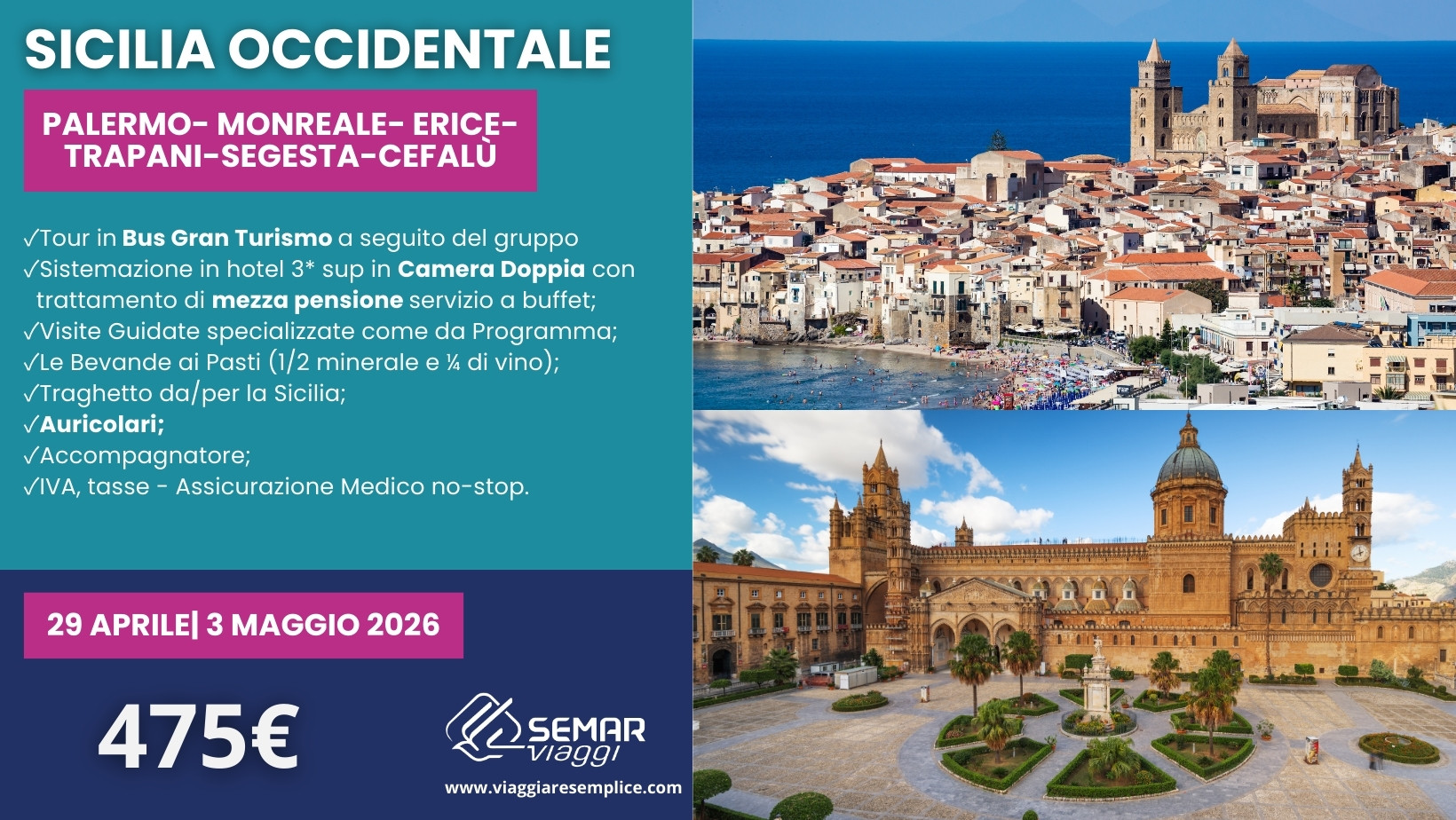 Evento Sicilia Occidentale Locandina Sicilia Occidentale - mercoledì 29 aprile ore 22:00 - 00:00