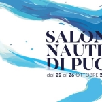 SNIM – Salone Nautico di Puglia Potrebbe essere un'illustrazione raffigurante il seguente testo "SALONE NAUTICO DI PUGLIA dal 22 al 26OTTOBRE 2026 BRINDISI"
