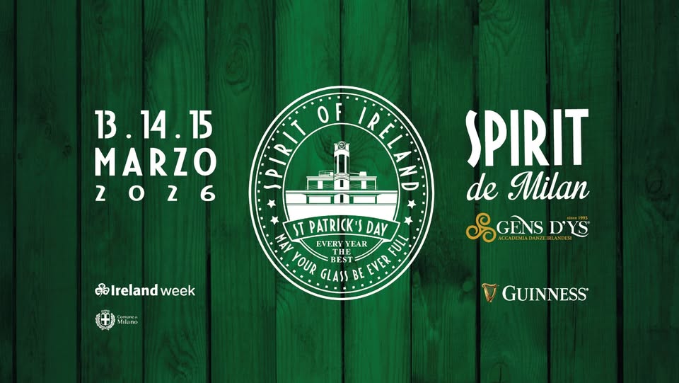 Evento Spirit of Ireland – 8th edition Locandina Spirit of Ireland – 8th edition - da venerdì 13 marzo - domenica 15 marzo 2026 ore 19:30 ore 23:00