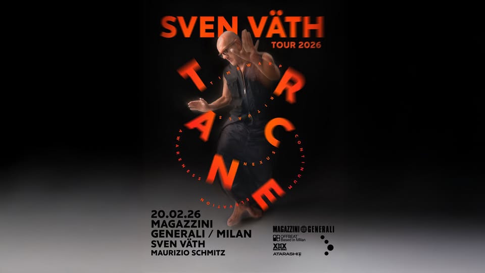 Evento Sven Väth Magazzini Generali Locandina Sven Väth Magazzini Generali - venerdì 20 febbraio ore 23:30 - 01:30