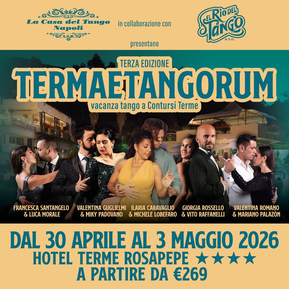 Evento Termae Tangorum Locandina Termae Tangorum - da giovedì 30 aprile - domenica 3 maggio 2026 ore 09:30 ore 19:30