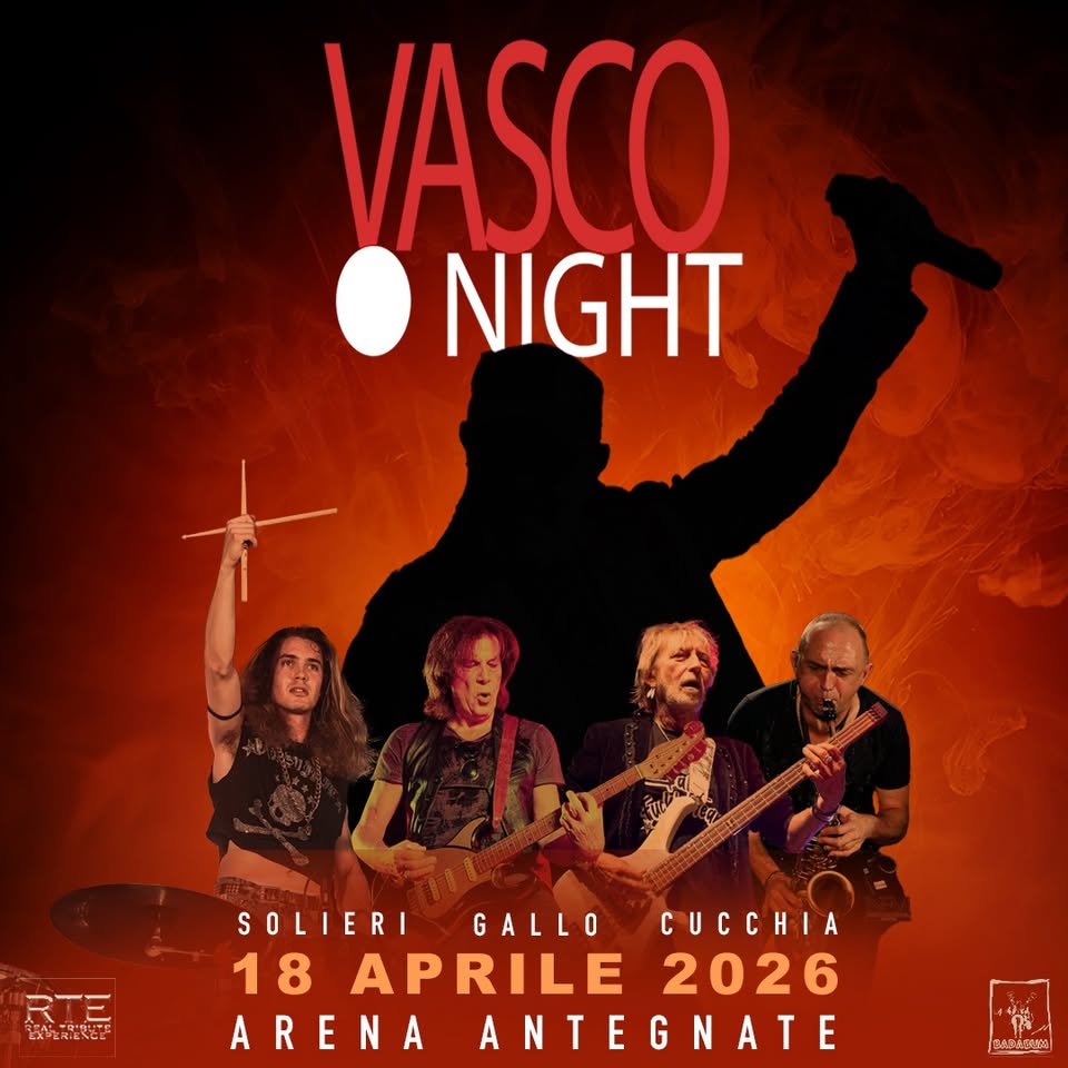 Evento Vasco Night Arena 2.0 Locandina Vasco Night Arena 2.0 - sabato 18 aprile ore 21:00 - 23:00
