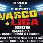 VASCOLIGASHOW – 2 VOCI x 2 ARTISTI Acoustic Show LIVE@STAPPIAMO, ABANO Vascoligashow – 2 Voci X 2 Artisti Acoustic Show Live@Stappiamo, Abano a Abano Terme (PD) il 20 marzo 2026