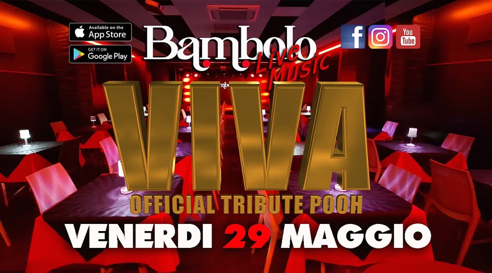 Evento VIVA POOH Tributo alla Band più Famosa in Italia Locandina VIVA POOH Tributo alla Band più Famosa in Italia - venerdì 29 maggio ore 22:45 - 00:45