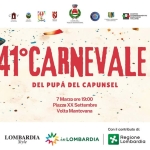 41° Carnevale del Pupà del Capunsèl Potrebbe essere un'immagine raffigurante una o più persone e testo