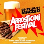 Arrosticini Festival 🔥 Roma 2026 Potrebbe essere un'immagine raffigurante bistecca e souvlaki