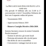ASSEMBLEA SOCI Assemblea Soci a San Polo di Piave (TV) il 19 febbraio 2026