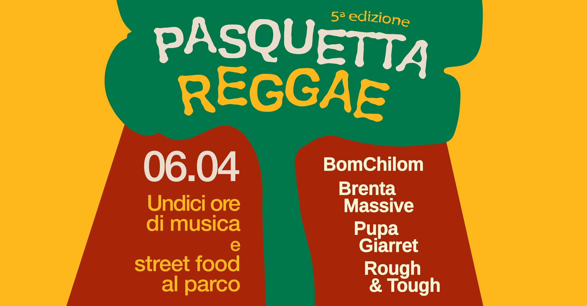 Casetta Zebrina • Pasquetta Reggae • 11 ore di musica e streetfood nel parco Nessuna descrizione della foto disponibile.