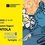 CINERENTOLA – LA BARACCA / TESTONI RAGAZZI | Scappo a Teatro Potrebbe essere un contenuto di pop art raffigurante il seguente testo "C:SC COORDINAMENTO COORDI TEATRALE TRENTINO 16.00 8 FEBBRAIO 2026 Trento. Teatro Sociale La a Testoni Ragazzi CINERENTOLA 3 scaj a teatro famiglie DAI DAI6ANNI"