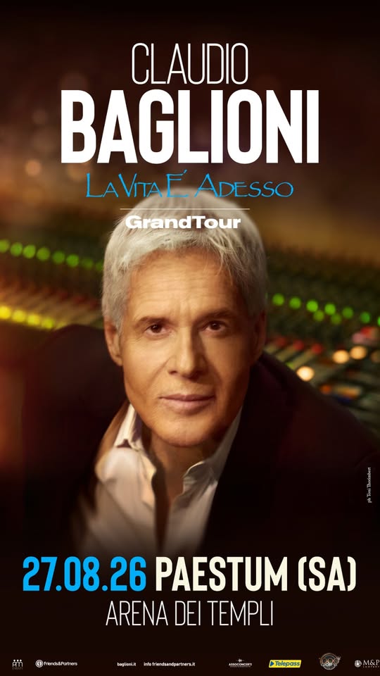 Evento Claudio Baglioni La Vita È’ Adesso Locandina Claudio Baglioni La Vita È’ Adesso - giovedì 27 agosto ore 21:00 - 23:00