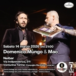 Domenico Mungo & Mao @ Neibar (Venturina Terme) | Sabato 14 marzo 2026 Potrebbe essere un'immagine raffigurante il seguente testo "meibar Sabato 14 marzo 2026 ore 21:00 Domenico:Mungo & Mo Neibar Via Indipendenza, 211 Venturina Terme (Campiglia Marittima, tima, Livorno) www.instagram.com/neibarlabrato www.cortocorto.it www.isagram.com/damenico_mung www.mao.it TALKABOUT ..aлHиe eT LHI ERTUSA T"