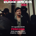 EDDIE BROCK – 4 AGOSTO 2026 – PORTO TURISTICO PESCARA Potrebbe essere un'immagine raffigurante strumento musicale e il seguente testo "AMARSI in TOUR EDDIE BROCK summer summerlive2026 live 2026 04 agosto 2026 PESCARA zoo MUSIC FEST PORTO TURISTICO MAGELLANO M Cokricend ር ETA RTL " EIsig おいり AMOCOMTR EA ซร่ง ALHENA"
