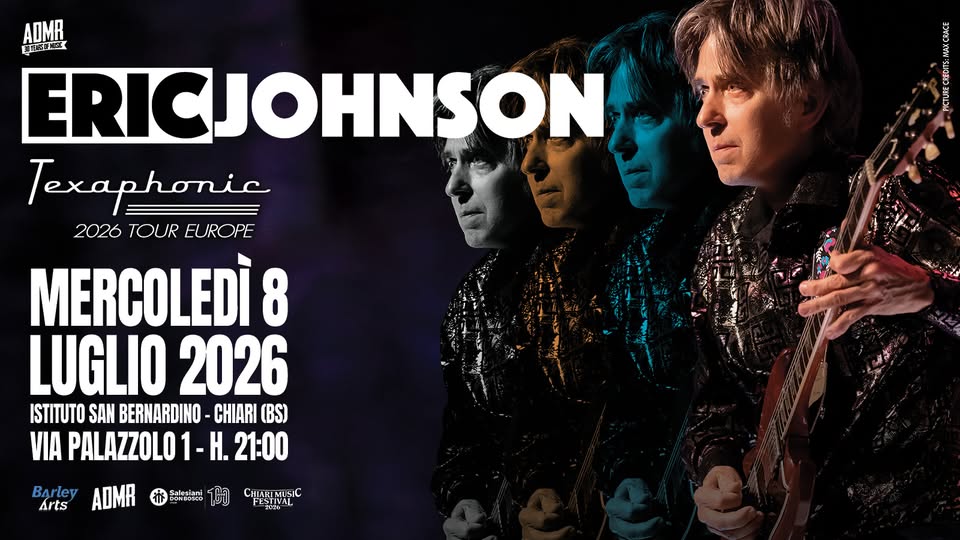 Evento Eric Johnson – Chiari Music Festival by ADMR Locandina Eric Johnson – Chiari Music Festival by ADMR - mercoledì 8 luglio ore 21:00 - 23:00