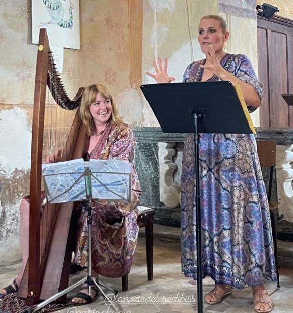 FIN’ AMOR – Spettacolo Musicale Potrebbe essere un'immagine raffigurante oboe, clarinetto, violino, arpa e flauto