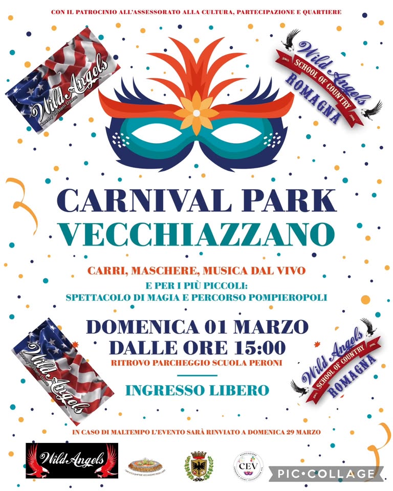 Evento Forlì Country@ Carnevale di Vecchiazzano Locandina Forlì Country@ Carnevale di Vecchiazzano - domenica 1 marzo ore 15:00 - 17:00