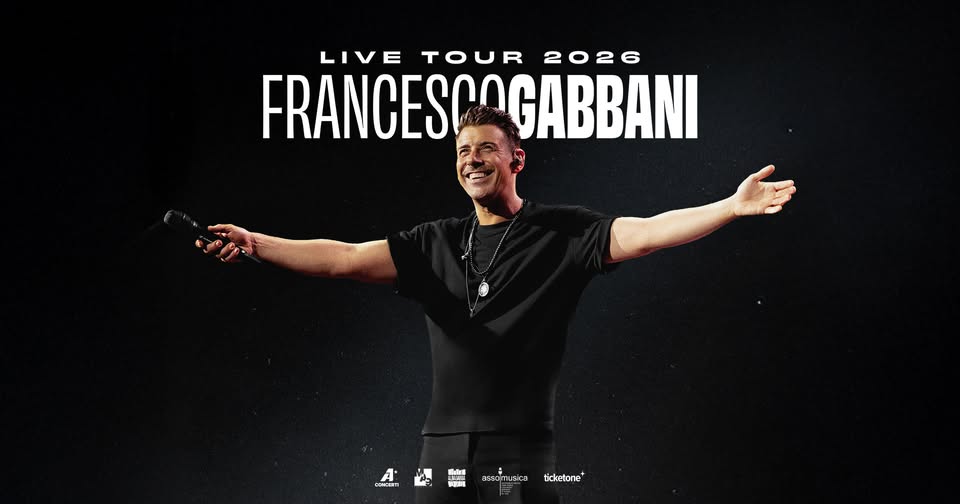 Evento Francesco Gabbani – Live Tour 2026 – Presicce Acquarica Locandina Francesco Gabbani – Live Tour 2026 – Presicce Acquarica - mercoledì 19 agosto ore 21:30 - 23:30
