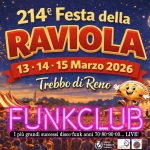 FUNKCLUB in concerto alla Festa Della Raviola di Trebbo di Reno FUNKCLUB in concerto alla Festa Della Raviola di Trebbo di Reno a Castel Maggiore (BO) il 13 marzo 2026