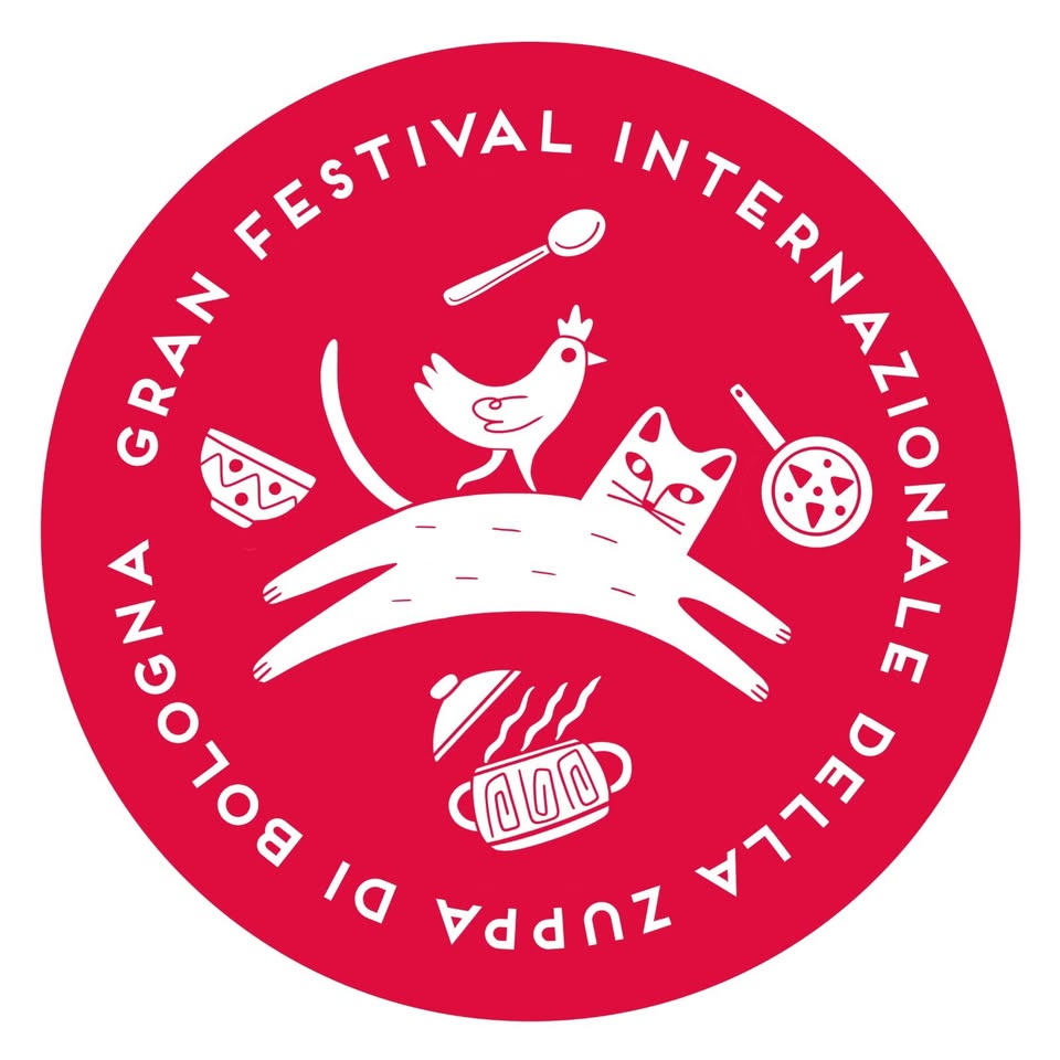 GRAN FESTIVAL INTERNAZIONALE DELLA ZUPPA DI BOLOGNA – 15° EDIZIONE Potrebbe essere un'immagine raffigurante il seguente testo "FESTIVAL GRAN N ወደ/ጊ NOIT סמערה ၁8 A OGNA ၁၀1၀၀ ار/ രഗര סף PAPAz מנררס"