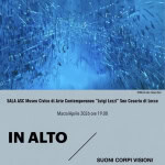 “In Alto. Suoni, corpi, visioni” con Michele Sambin a San Cesario di Lecce Potrebbe essere un contenuto grafico raffigurante il seguente testo "©Michele ©MicheleSambin Sambin SALA ASC Museo Civico di Arte Contemporanea "Luigi Lezzi" San Cesario di Lecce Marzo/Aprile 2026 ore 19. 19.00 IN ALTO Ascolti condivisi SUONI CORPI VISIONI cura di Marco Petroni e Daniela Diurisi EM SimpPron RND 三四ご動り"