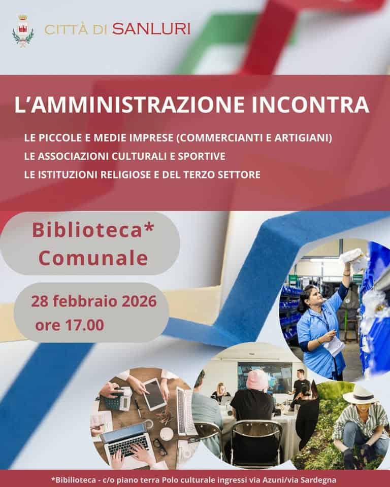 Evento Incontro pubblico dell’amministrazione Locandina Incontro pubblico dell’amministrazione - sabato 28 febbraio ore 17:00 - 19:00
