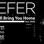Kiefer Sutherland – Love Will Bring You Home | Milano, Lime Potrebbe essere un'immagine raffigurante il seguente testo "KIEFER S N Love Will Bring You Home Tour Tour2026 2026 Support: הפיליה A COLIN COL N D R E W Ven. 01 Milano Lime Bigl ietti disponibil su mc2live. re.it te glttisicinitetititl e vivaticket.com E VIVAT E AE00SSHEN"