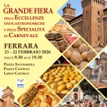 LA GRANDE FIERA DELLE ECCELLENZE E DELLE SPECIALITA DEL CARNEVALE – Carnevale Estense di Ferrara La Grande Fiera Delle Eccellenze E Delle Specialità Del Carnevale – Carnevale Estense Di Ferrara a Ferrara (FE) il 21 febbraio 2026