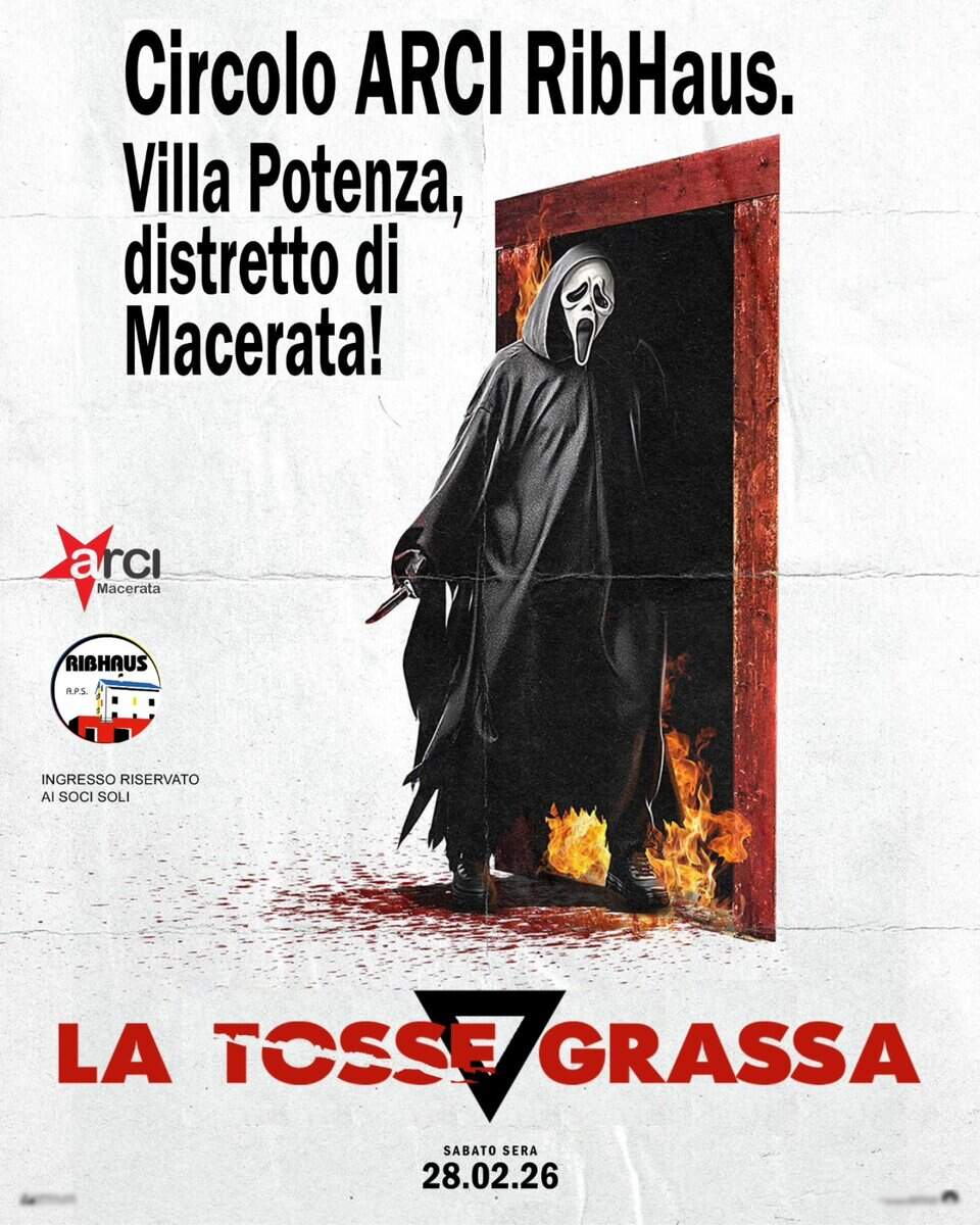 Evento La Tosse Grassa @Ribhaus Locandina La Tosse Grassa @Ribhaus - sabato 28 febbraio ore 22:00 - 00:00