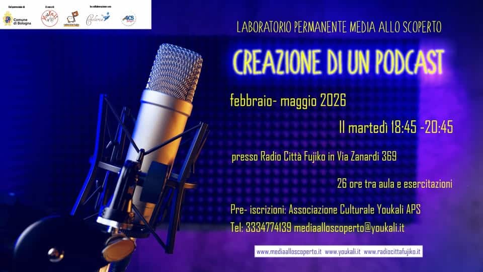 Evento Laboratorio Creazione di un podcast Locandina Laboratorio Creazione di un podcast - martedì 10 febbraio ore 18:45 - 20:45