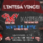 L’intesa vince! MANIFESTI + CRIMSON GHOST + DENTI DA LATTE L’intesa Vince! Manifesti Crimson Ghost Denti Da Latte a Vercelli (VC) il 28 marzo 2026