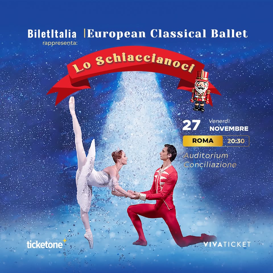 Evento Lo Schiaccianoci – European Classical Ballet Locandina Lo Schiaccianoci – European Classical Ballet - venerdì 27 novembre ore 20:30 - 22:30