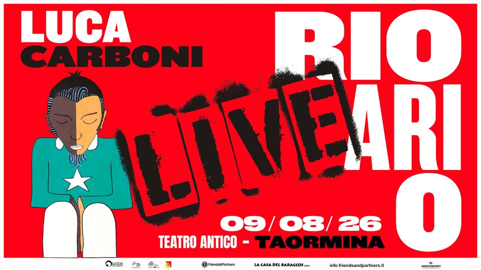 Evento LUCA CARBONI Taormina @Teatro Antico Locandina LUCA CARBONI Taormina @Teatro Antico - domenica 9 agosto ore 21:30 - 23:30