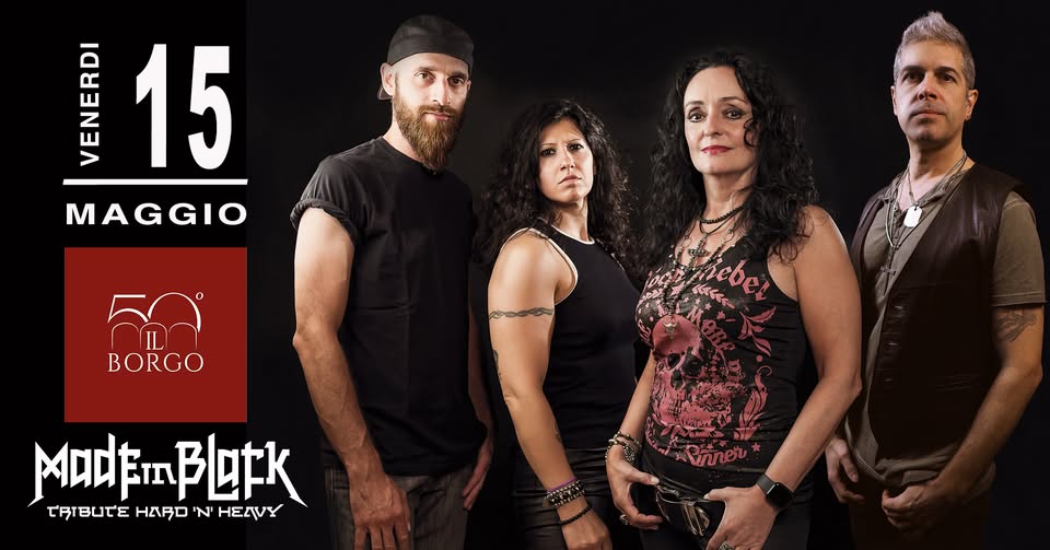 MADE IN BLACK @ IL BORGO – Montebello Vicentino (VI) Potrebbe essere un'immagine raffigurante testo