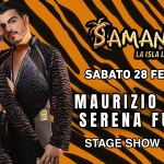 Maurizio Bollo e Serena Fummo Sab 28 Feb SAMANA Potrebbe essere un'immagine raffigurante il seguente testo "MRANEIE SAMAN LA ISLA LAISLALATINA LATINA iLe SABATO 28 FEBBRAIO M A MAURIZIO U BOLLO SERENA FUMMO M O STAGE SHOW SOCIAL"