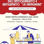Mercatino Artigianato e Antiquariato Potrebbe essere un'immagine raffigurante il seguente testo "CASTELLARO LAGUSELLO -MN MERCATINO DELL DELL'ANTIQUARIATO E ARTIGANATO "LA GRINGHERA" DALLE ORE 9:00 ALLE ORE 18:00 OGNI PRIMA DOMENICA DEL MESE Domenica 1° Marzo 2026 Antiquariato Artigianato Hobbismo Vintage uy JAAL ลยก መላ PER INFORMAZIONI: 3317293337 3385323887"