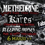Methedrine + Thee Kares + Bleeding Noises live @Fabrik Methedrine Thee Kares Bleeding Noises live @Fabrik a Cagliari (CA) il 6 marzo 2026