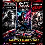 MTV ALTERNATIVE GENERATION – Live Tribute: THE CLASH | PLACEBO | OASIS • STATION CLUB Mtv Alternative Generation – Live Tribute The Clash Placebo Oasis – Station Club a Paderno Dugnano (MI) il 7 marzo 2026