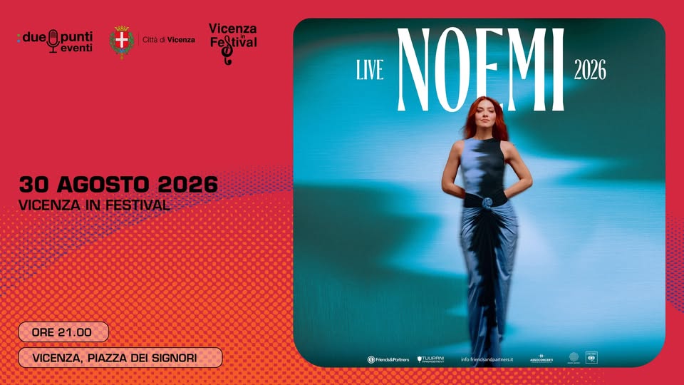 Evento Noemi Locandina Noemi - domenica 30 agosto ore 21:00 - 23:00