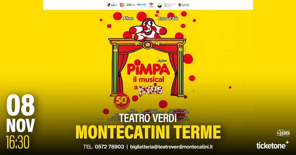 Evento PIMPA – Il musical a pois Locandina PIMPA – Il musical a pois - domenica 8 novembre ore 16:30 - 18:30