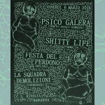 PSICO GALERA, SHITTY LIFE & MORE @ CS RIVOLTA, MARGHERA // 06.03.2026 Potrebbe essere un contenuto grafico raffigurante mappa e testo