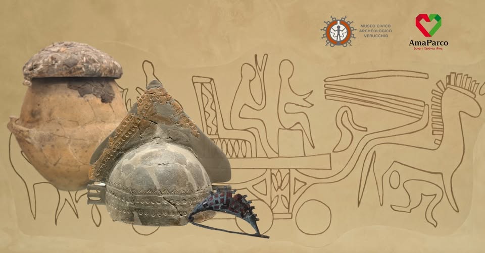 Racconti dall’aldilà Potrebbe essere un'immagine raffigurante il seguente testo "MUSEO CIVICO AI ARCHE RCHEOLOGICO VERUCCHIO AmaParco Senen raAилe a อีทน 木 代 ک 사랑"