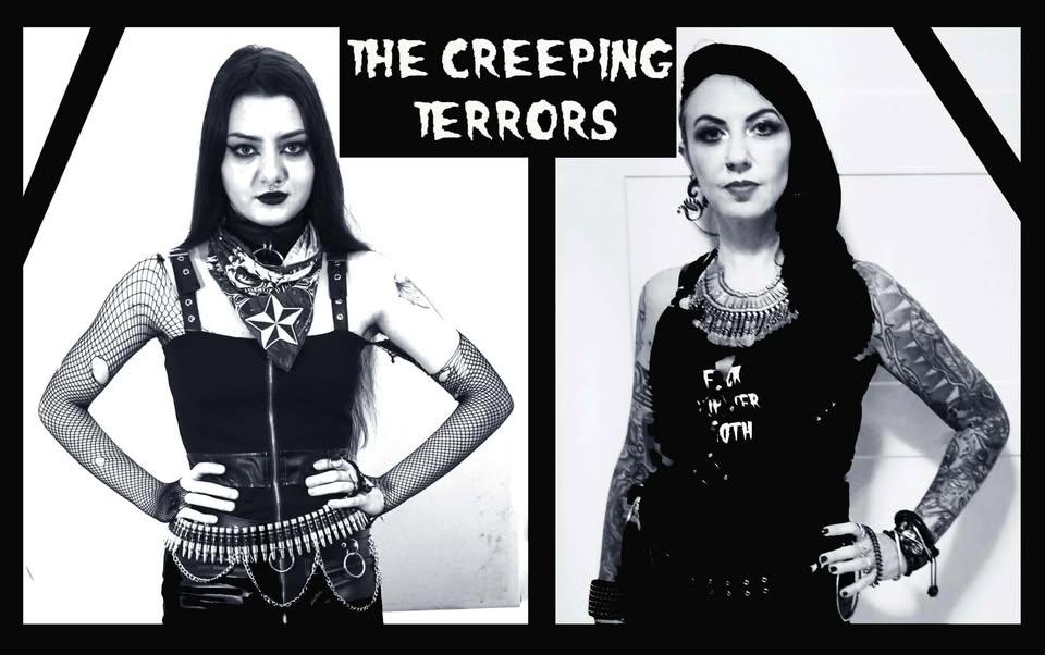 THE CREEPING TERRORS (UK) live // 2Room & guest Dj // Zoobar Potrebbe essere un'immagine in bianco e nero